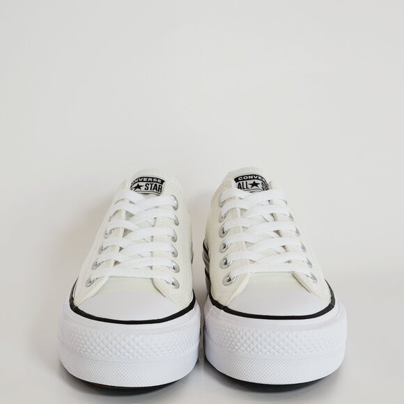 Converse CTAS Lift Ox Egret/White/Black Canvas Platform Sneakers A09992C NWT - Picture 6 of 6